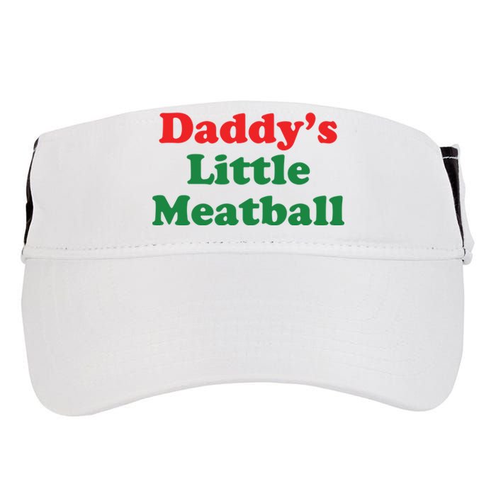 Daddy Little Meatball Italian Ironic Funny Meme Adult Drive Performance Visor