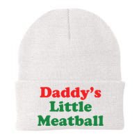 Daddy Little Meatball Italian Ironic Funny Meme Knit Cap Winter Beanie