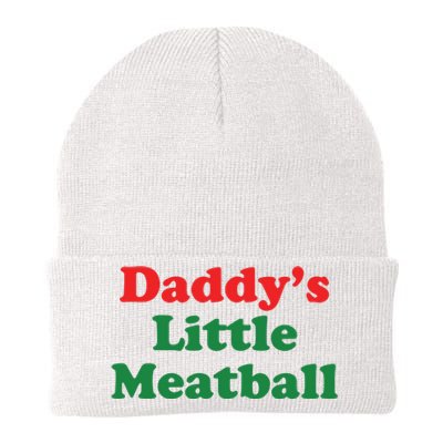 Daddy Little Meatball Italian Ironic Funny Meme Knit Cap Winter Beanie