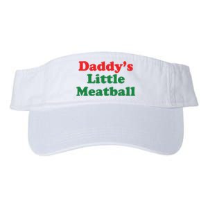 Daddy Little Meatball Italian Ironic Funny Meme Valucap Bio-Washed Visor