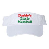 Daddy Little Meatball Italian Ironic Funny Meme Valucap Bio-Washed Visor