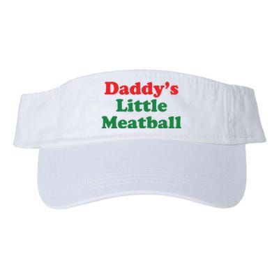 Daddy Little Meatball Italian Ironic Funny Meme Valucap Bio-Washed Visor