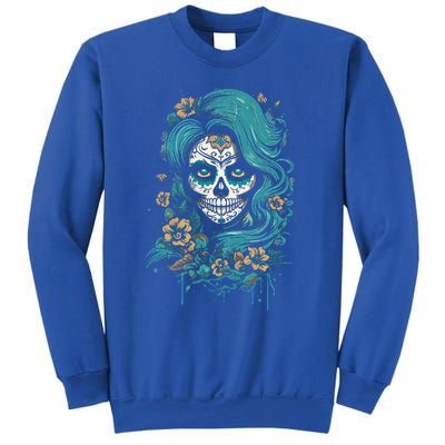 De Los Muertos La Catrina Day Of The Dead Sugar Skull Sweatshirt