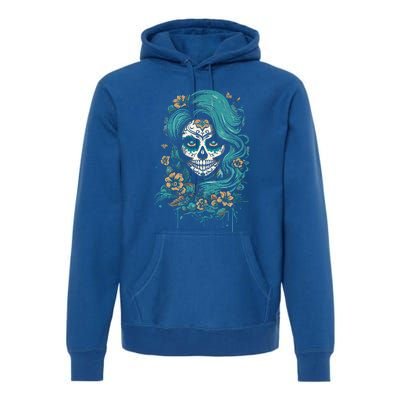 De Los Muertos La Catrina Day Of The Dead Sugar Skull Premium Hoodie