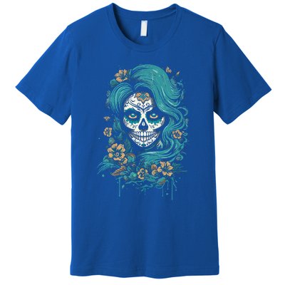 De Los Muertos La Catrina Day Of The Dead Sugar Skull Premium T-Shirt