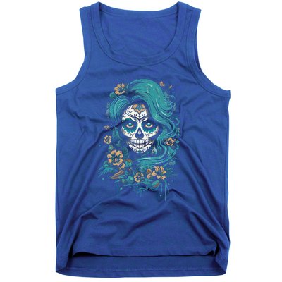 De Los Muertos La Catrina Day Of The Dead Sugar Skull Tank Top