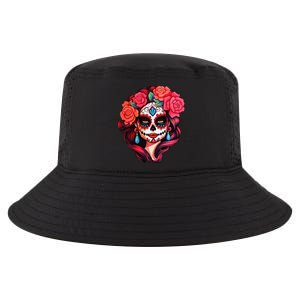 De Los Muertos La Catrina Day Of The Dead Sugar Skull Women Cool Comfort Performance Bucket Hat