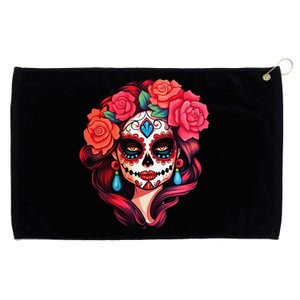 De Los Muertos La Catrina Day Of The Dead Sugar Skull Women Grommeted Golf Towel