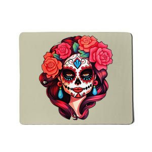 De Los Muertos La Catrina Day Of The Dead Sugar Skull Women Mousepad