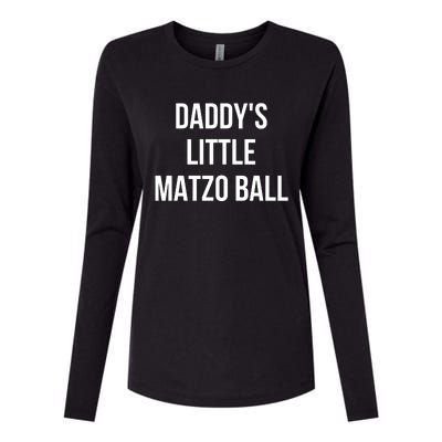 DaddyS Little Matzo Ball Womens Cotton Relaxed Long Sleeve T-Shirt