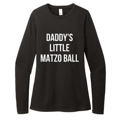 DaddyS Little Matzo Ball Womens CVC Long Sleeve Shirt