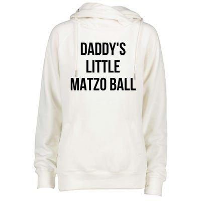 DaddyS Little Matzo Ball Womens Funnel Neck Pullover Hood