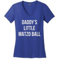 DaddyS Little Matzo Ball Women's V-Neck T-Shirt