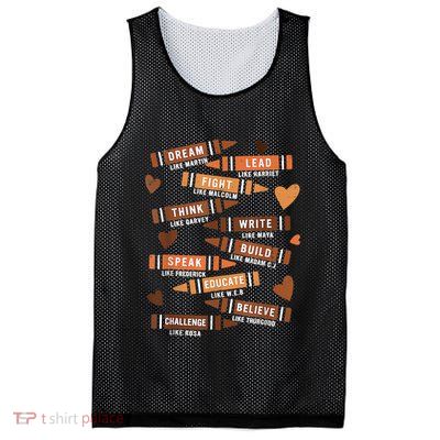 Dream Like Martin Leaders African Black History Month Mesh Reversible Basketball Jersey Tank