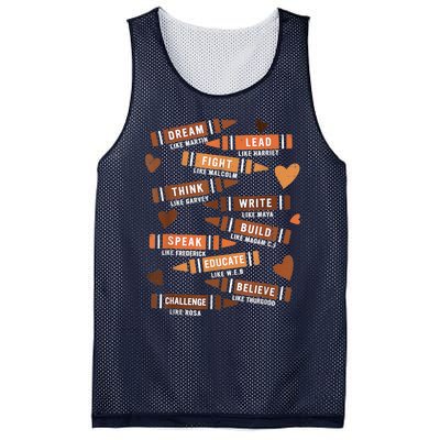 Dream Like Martin Leaders African Black History Month Mesh Reversible Basketball Jersey Tank