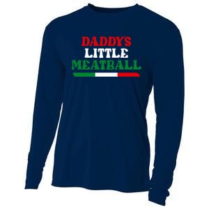 Daddy's Little Meatball Funny Cooling Performance Long Sleeve Crew