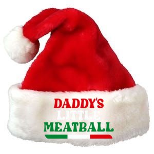 Daddy's Little Meatball Funny Premium Christmas Santa Hat