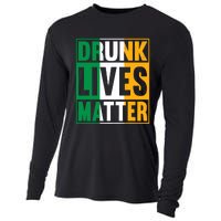 Drunk Lives Matter St Patricks Day Irish Flag Cooling Performance Long Sleeve Crew