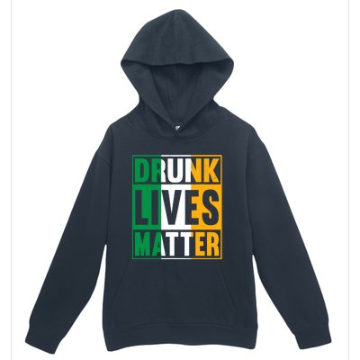 Drunk Lives Matter St Patricks Day Irish Flag Urban Pullover Hoodie