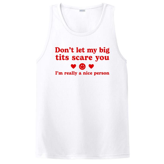 DonT Let My Big Tits Scare You IM Really A Nice Person PosiCharge Competitor Tank