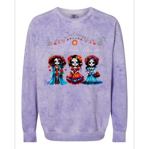 De Los Muertos La Catrina Day of the Dead Sugar Skull Colorblast Crewneck Sweatshirt