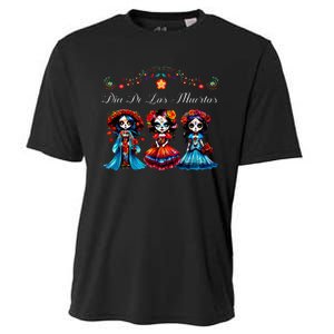 De Los Muertos La Catrina Day of the Dead Sugar Skull Cooling Performance Crew T-Shirt