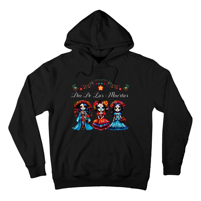 De Los Muertos La Catrina Day of the Dead Sugar Skull Hoodie