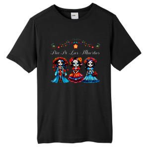 De Los Muertos La Catrina Day of the Dead Sugar Skull Tall Fusion ChromaSoft Performance T-Shirt