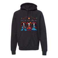 De Los Muertos La Catrina Day of the Dead Sugar Skull Premium Hoodie