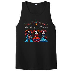 De Los Muertos La Catrina Day of the Dead Sugar Skull PosiCharge Competitor Tank