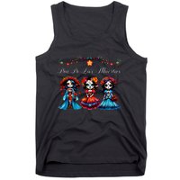 De Los Muertos La Catrina Day of the Dead Sugar Skull Tank Top