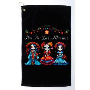 De Los Muertos La Catrina Day of the Dead Sugar Skull Platinum Collection Golf Towel