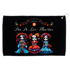 De Los Muertos La Catrina Day of the Dead Sugar Skull Grommeted Golf Towel