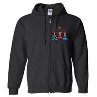 De Los Muertos La Catrina Day of the Dead Sugar Skull Full Zip Hoodie