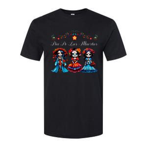 De Los Muertos La Catrina Day of the Dead Sugar Skull Softstyle CVC T-Shirt