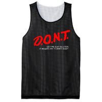 Don’t Let Me Eat Gluten It Makes My Tummy Hurt Mesh Reversible Basketball Jersey Tank