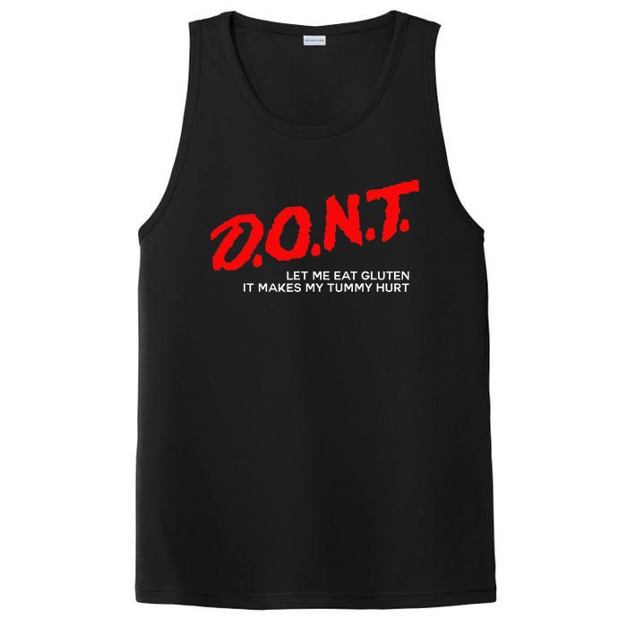 Don’t Let Me Eat Gluten It Makes My Tummy Hurt PosiCharge Competitor Tank