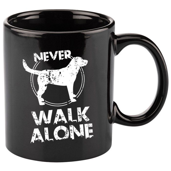 Dog Lover Never Walk Alone 11oz C Handle Ceramic Mug