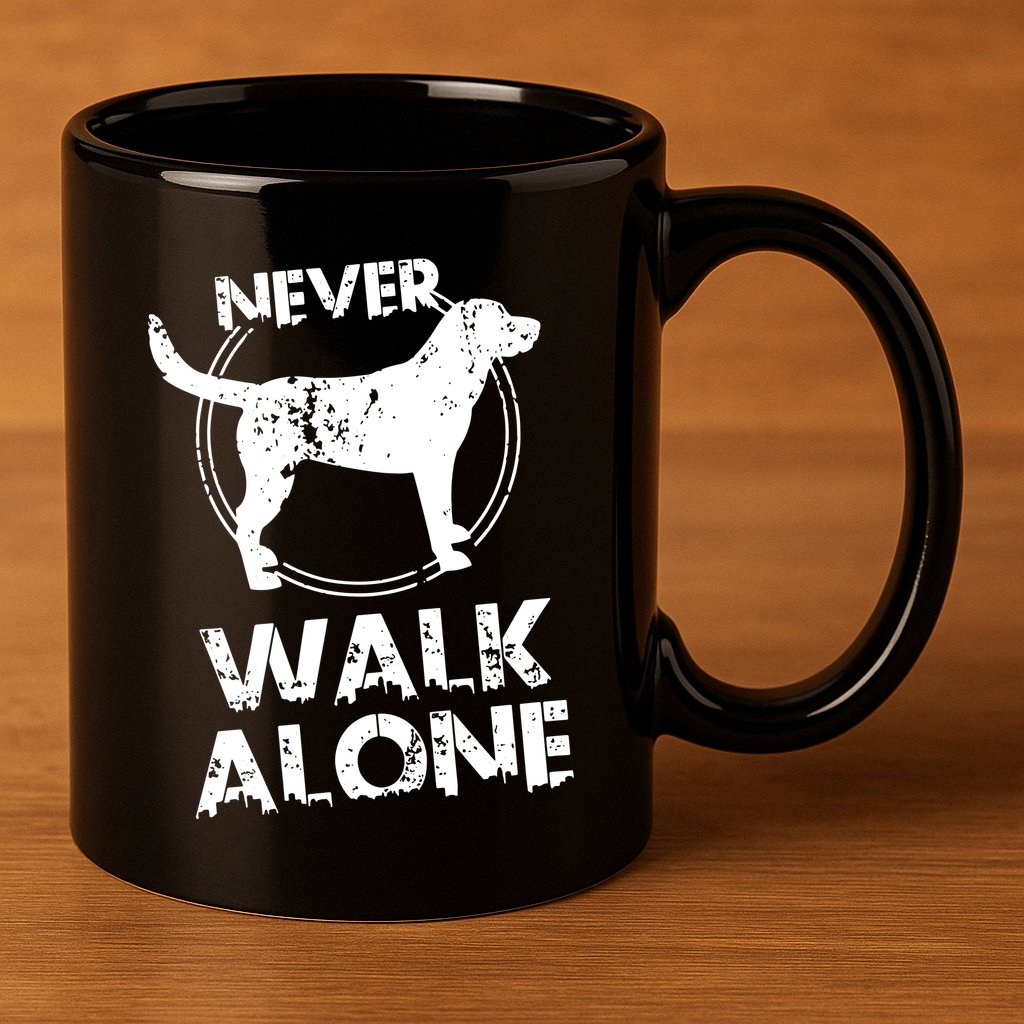Dog Lover Never Walk Alone 11oz C Handle Ceramic Mug