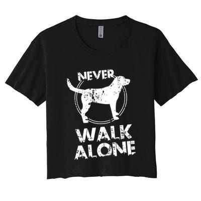 Dog Lover Never Walk Alone Crop Top