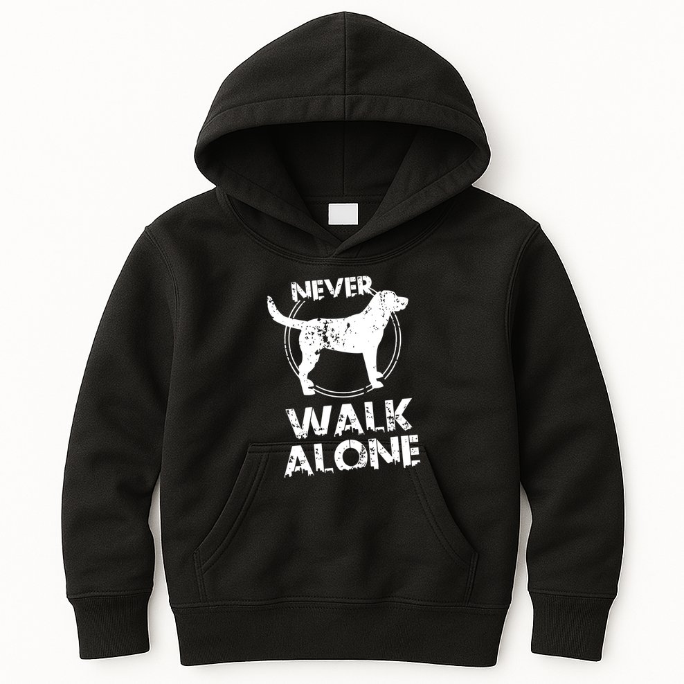 Dog Lover Never Walk Alone Kids Hoodie