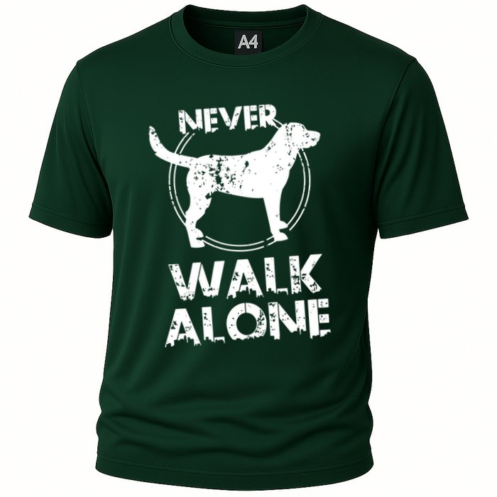 Dog Lover Never Walk Alone Cooling Performance Crew T-Shirt
