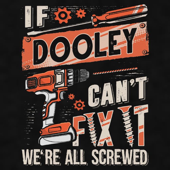 Dooley Last Name If Dooley CanT Fix It Ladies PosiCharge Tri-Blend Wicking Tank