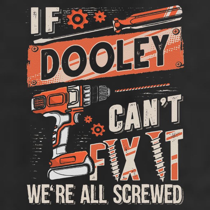 Dooley Last Name If Dooley CanT Fix It Crop Fleece Hoodie