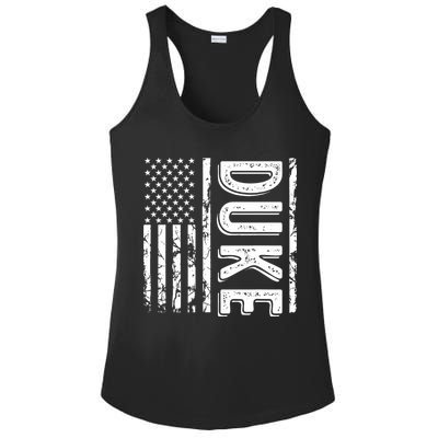 Duke Last Name Funny Surname Team Duke Family Reunion Ladies PosiCharge Competitor Racerback Tank