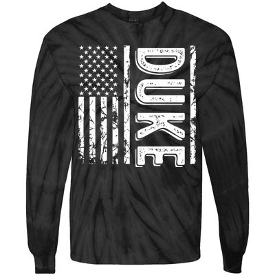 Duke Last Name Funny Surname Team Duke Family Reunion Tie-Dye Long Sleeve Shirt