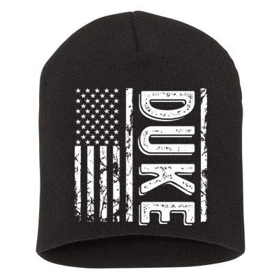 Duke Last Name Funny Surname Team Duke Family Reunion Short Acrylic Beanie
