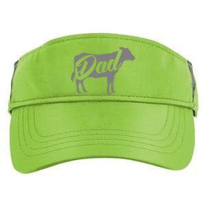 Dad Like No Utter Funny Father's Day Animal Pun Farm Cow Adult Drive Performance Visor