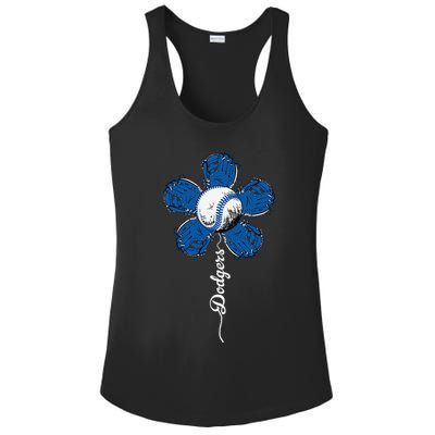 Dodgers Last Name Personalized Retro Vintage Lovers Outfits Ladies PosiCharge Competitor Racerback Tank