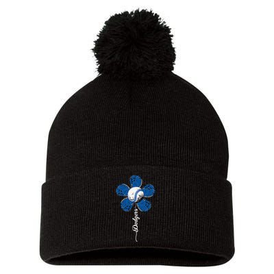 Dodgers Last Name Personalized Retro Vintage Lovers Outfits Pom Pom 12in Knit Beanie